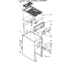 Kenmore 6657469100 cabinet and control assembly diagram