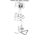 Kenmore 6657469100 motor and drive assembly diagram