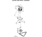 Kenmore 6657469101 motor and drive assembly diagram