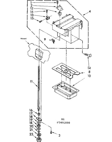 Power screw and ram assembly