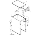 Kenmore 6657491000 cabinet and control assembly diagram