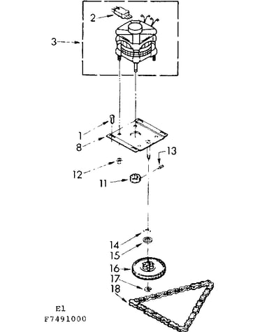 Motor and drive assembly