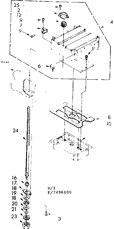 POWER SCREW AND RAM ASSEMBLY