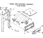 Kenmore 6657496001 panel and control assembly diagram