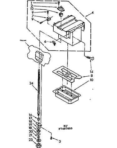 Power screw and ram assembly