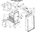 Kenmore 6657497000 container assembly diagram