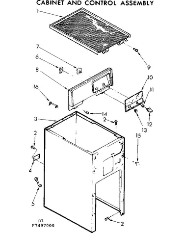 Cabinet and control assembly