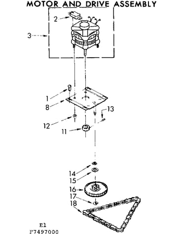 Motor and drive assembly