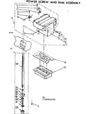 Power screw and ram assembly