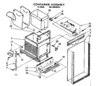 Kenmore 6657498000RO container assembly diagram