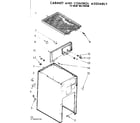 Kenmore 6657498100 cabinet and control assembly diagram