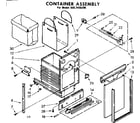 Kenmore 6657498200 container assembly diagram