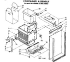 Kenmore 6657499001 container assembly diagram