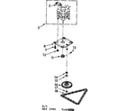 Kenmore 6657499001 motor and drive assembly diagram