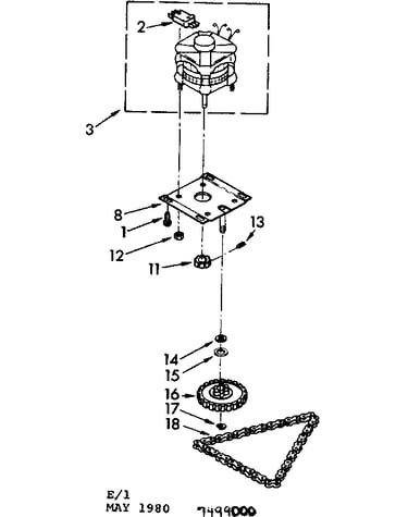 Motor and drive assembly