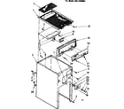 Kenmore 6657499002 cabinet and control parts diagram