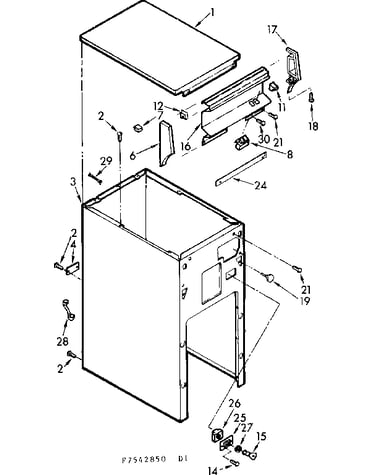 Cabinet and control assembly