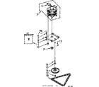 Kenmore 6657542850 motor and drive assembly diagram