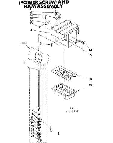 Power screw & ram assembly