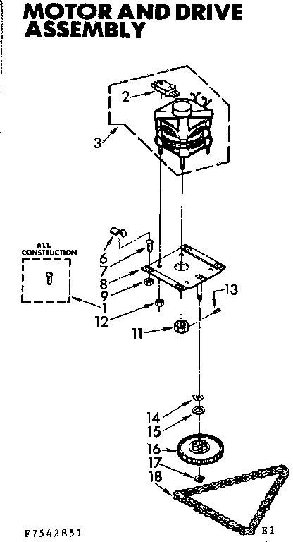 MOTOR & DRIVE ASSEMBLY