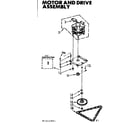 Kenmore 6657542851 motor & drive assembly diagram