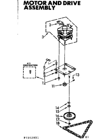 Motor & drive assembly