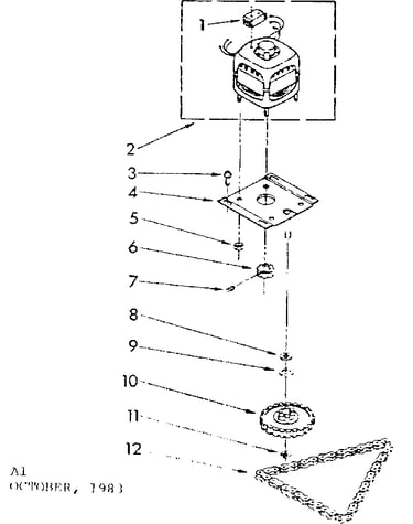 Motor and drive parts
