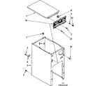 Kenmore 6658401000 cabinet and control parts diagram