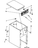 Cabinet and control parts