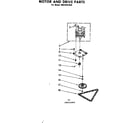 Kenmore 6658401000 motor and drive parts diagram