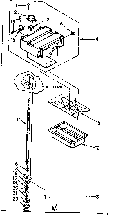 Power screw and ram assembly