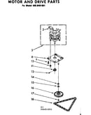 Motor and drive parts