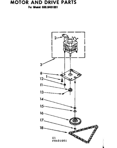 Motor and drive parts