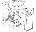 Kenmore 6658406000 container assembly diagram