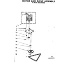 Kenmore 6658406000 motor and drive assembly diagram