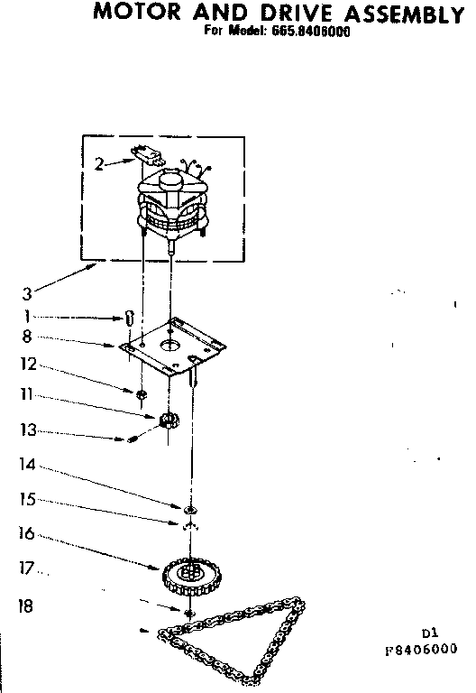 Motor and drive assembly