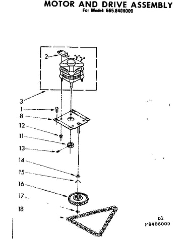 Motor and drive assembly