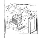 Kenmore 6658406001 container assembly diagram