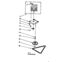 Kenmore 6658406001 motor and drive assembly diagram