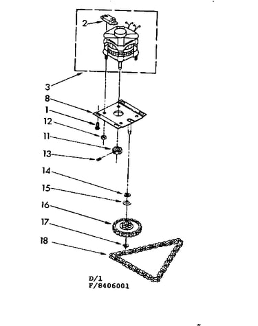 Motor and drive assembly