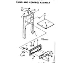 Kenmore 6658406001 panel and control assembly diagram