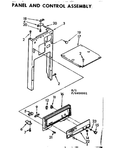 Panel and control assembly