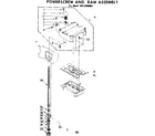 Kenmore 6658406002 powerscrew and ram assembly diagram