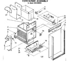 Kenmore 6658406002 container assembly diagram
