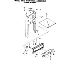 Kenmore 6658406002 panel and control assembly diagram