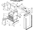Kenmore 6658407000 container assembly diagram