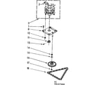 Kenmore 6658407000 motor and drive assembly diagram