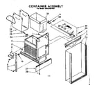 Kenmore 6658407001 container assembly diagram