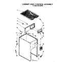 Kenmore 6658407001 cabinet and control assembly diagram