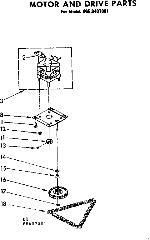 MOTOR AND DRIVE PARTS